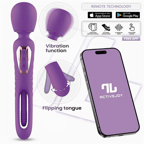 Salma Wand with Flipping Tongue and Vibration with App