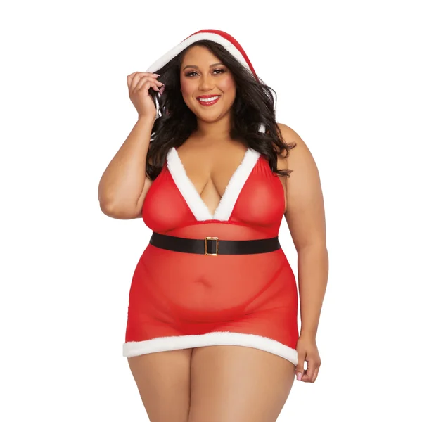 Santa Cutie - Queen Size - Lipstick Red