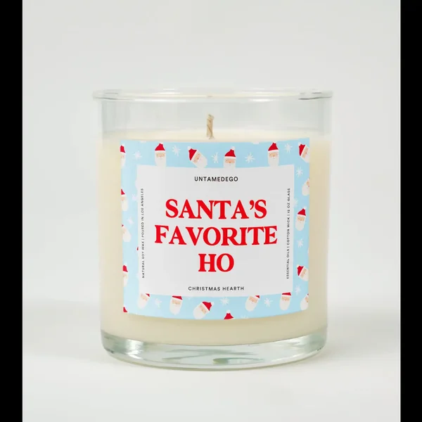Santa’s Favorite Ho Candle