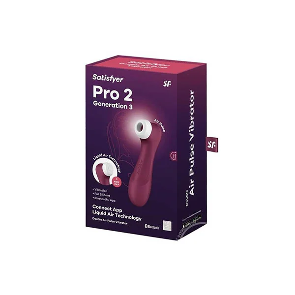 SATISFYER PRO 2 GENERATION W/ APP WINE RED (NET)