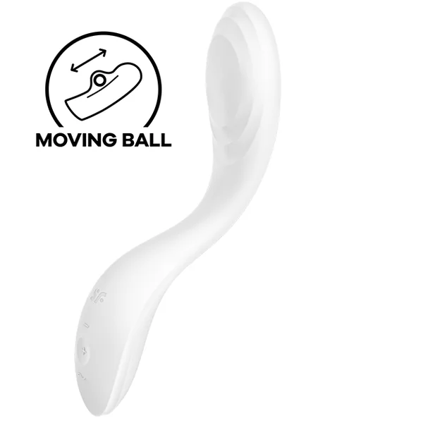 Satisfyer rrrolling pleasure g-spot vibrator white stimulation mobile ball sex toy