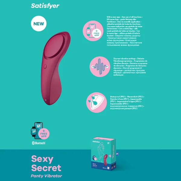 Satisfyer Sexy Secret – App Contolled USB-Rechargeable Panty Vibrator