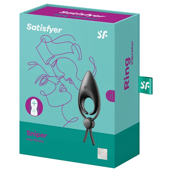 Satisfyer Sniper Ring Vibrator - Black