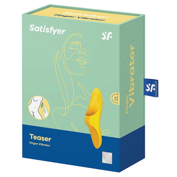 Satisfyer Teaser Finger Vibrator - Dark Yellow