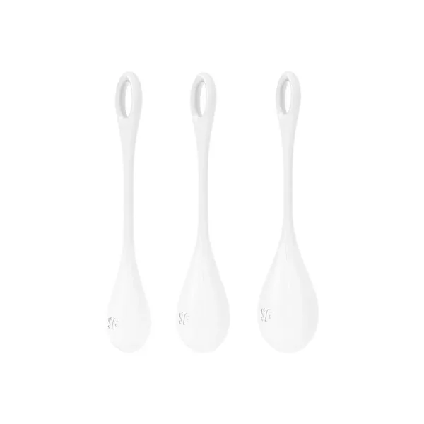 Satisfyer Yoni Power 1 Silicone Weighted Ben Wa Balls Set – White