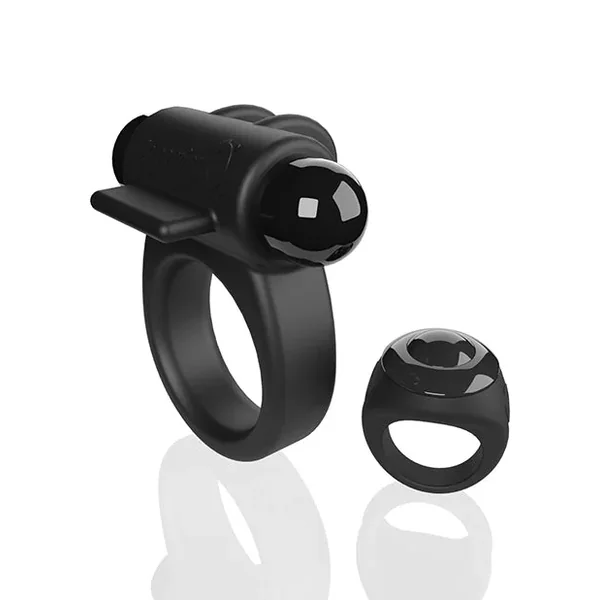 Screaming O Switch Remote Controlled Vibrating Ring – Black