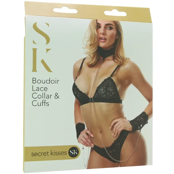Secret Kisses – Lace Boudoir Collar & Cuffs