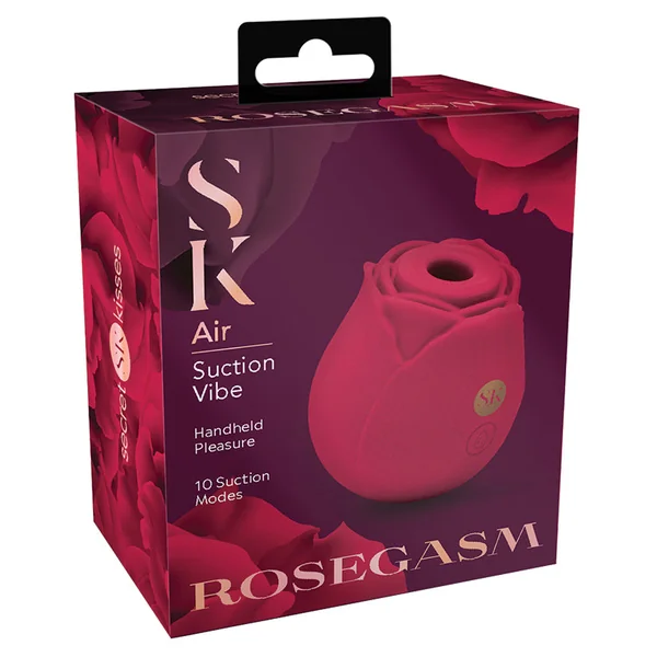 Secret Kisses Rosegasm Air Rechargeable Silicone Clitoral Stimulator