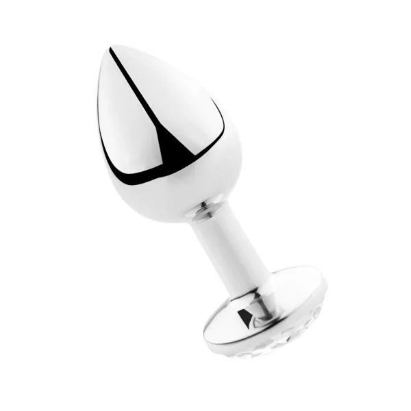 SECRETPLAY - PLUG ANAL TRANSPARENT ALUMINUM 8 CM