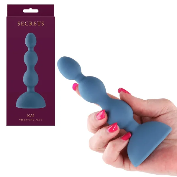 Secrets Kai Rechargeable Silicone Vibrating Anal Beads Butt Plug