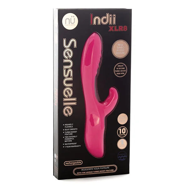 Sensuelle Indii Rabbit Xlr8 Turbo Boost - Pink