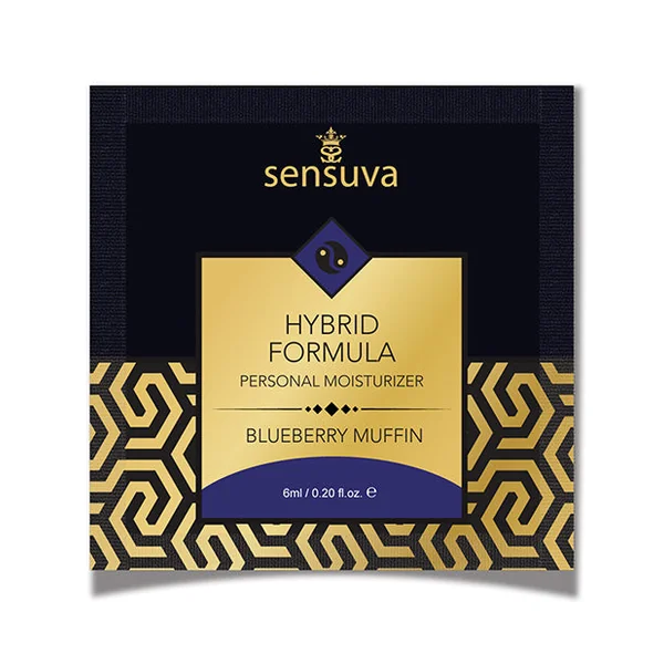 Sensuva Hybrid Personal Moisturizer Single Use Packet - 6 Ml Blueberry Muffin