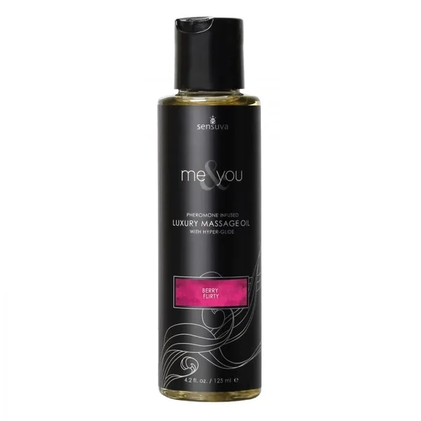 Sensuva Luxury Massage Oil – Berry Flirty – 4.2oz