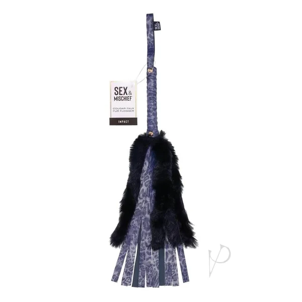 Sex and Mischief Cougar Faux Fur Flogger