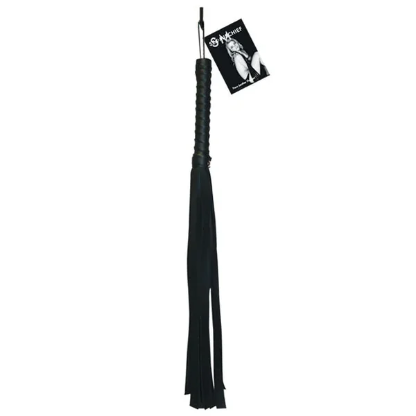 Sex & Mischief Faux Leather Flogger – Black