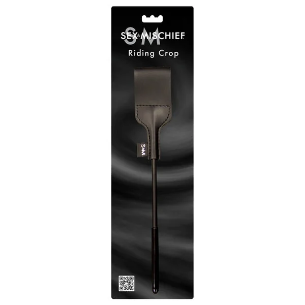 Sex & Mischief Riding Crop - Black