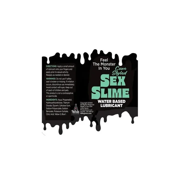 Sex Slime Cum Styled Water Based Lubricant 4oz – Green