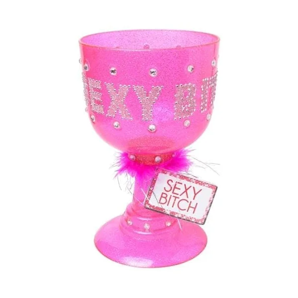 Sexy Bitch Pimp Cup Dark - Pink