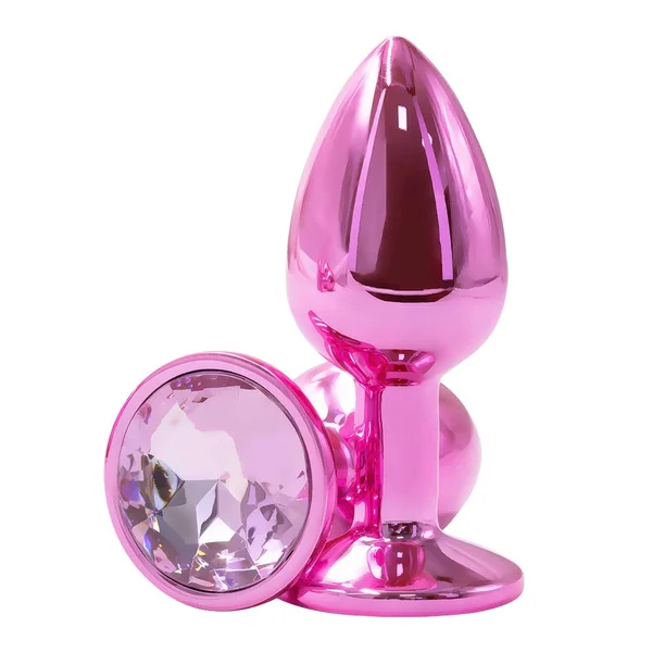 Sexyland Chroma Metal Butt Plug With Round Gem - Medium