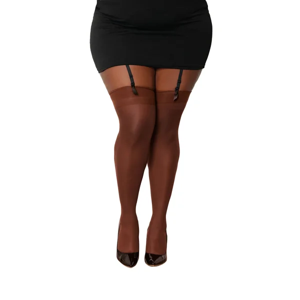 SHEER THIGH HIGH W/ BACK SEAM ESPRESSO Q/S