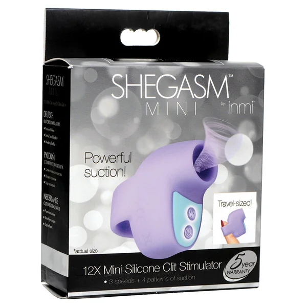 Shegasm Mini 12X Mini Silicone Clit Stimulator - Purple