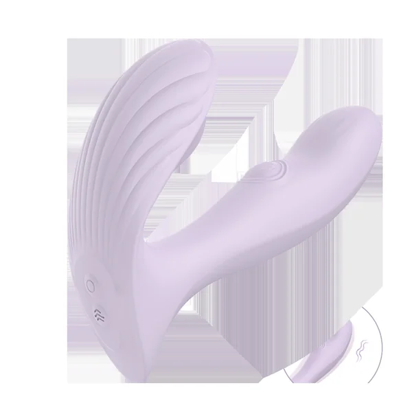 Shell Wearable Clitoral Vibrator-Purple