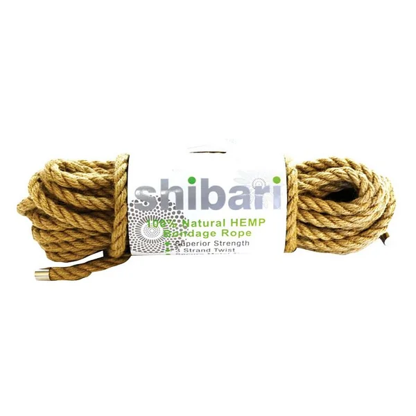 SHIBARI NATURAL HEMP BONDAGE ROPE 10 METERS
