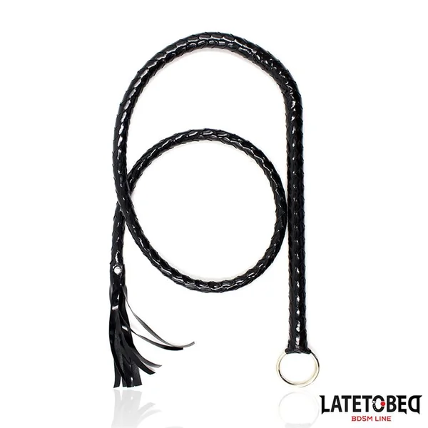Shiny Black Long Whip 138cm