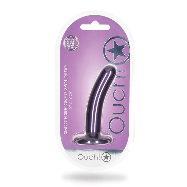 Shots Ouch 5" Smooth G-spot Dildo - Metallic Purple