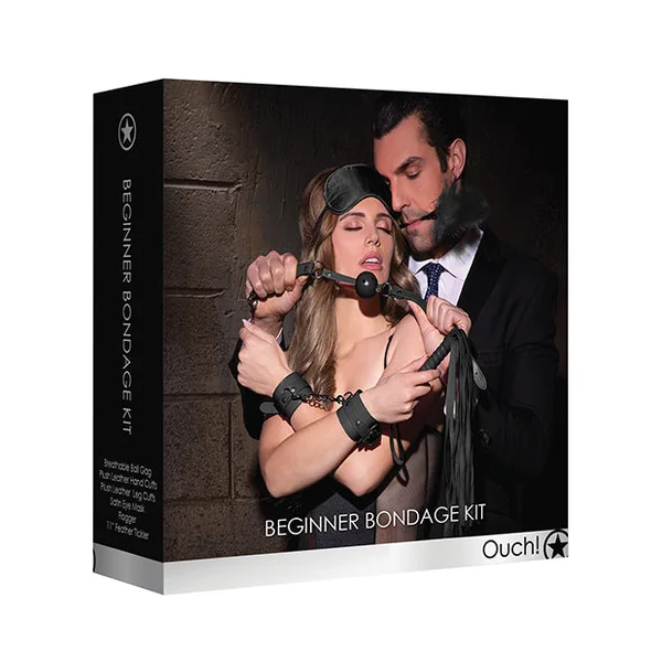 Shots Ouch Beginners Bondage Kit - Black