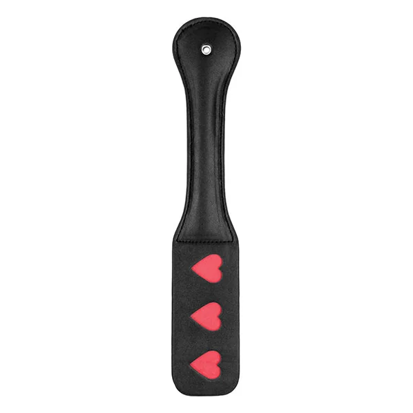 Shots Ouch Hearts Paddle - Black