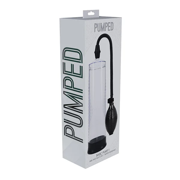Shots Pumped Basic Pump 1 Water Resistant Penis Pump - Translucent
