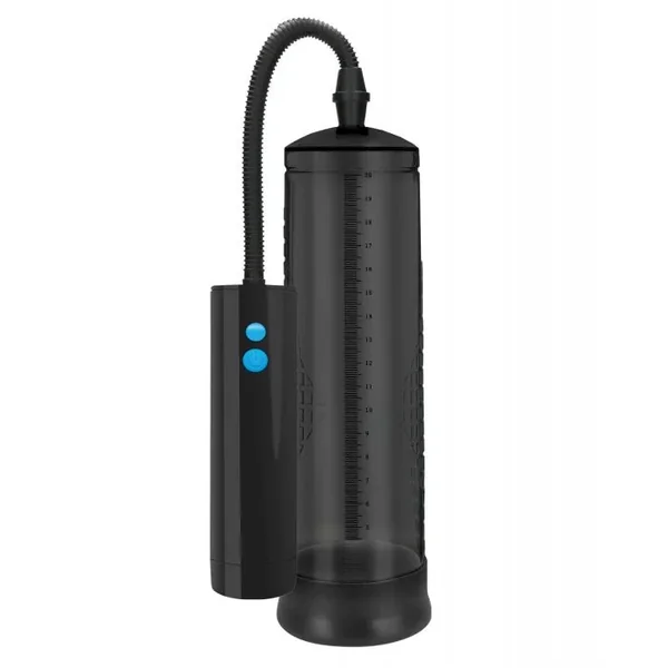 Shots Pumped Rechargeable Extreme Power Pump w/Free Silicone Cock Ring – Black