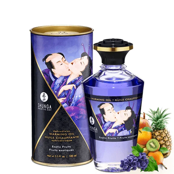 Shunga – Aphrodisiac Warming Massage Oil 3.5oz – Exotic Fruit