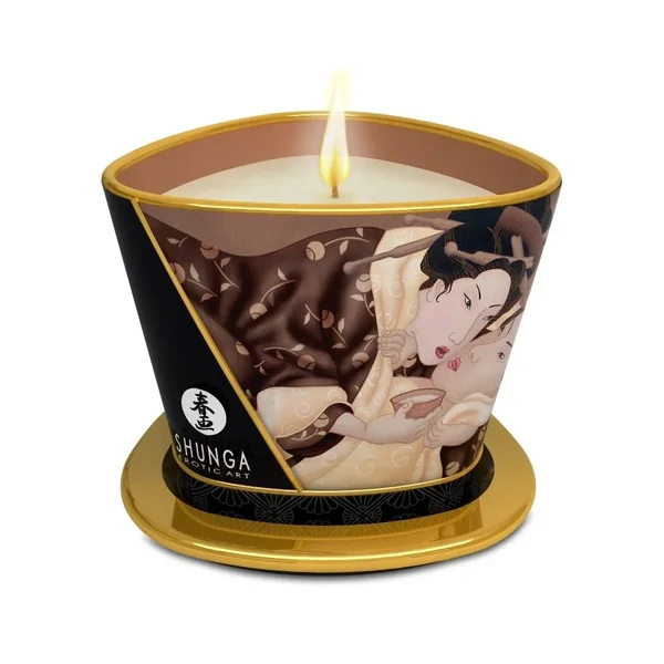 Shunga Massage Candles 170ml Excitation / Intoxicating Chocolate