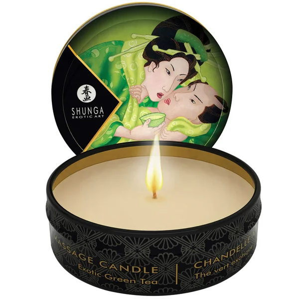 Shunga Mini Massage Candle - Exotic Green Tea