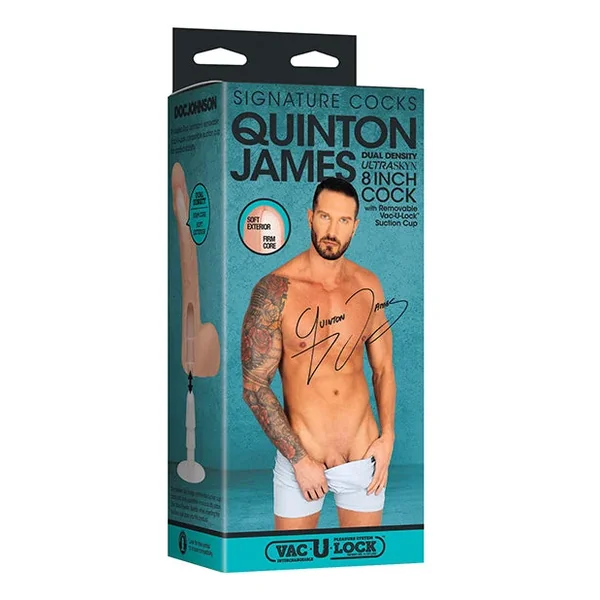 Signature Cocks Ultraskyn 8″ Cock W/removable Vac-u-lock Suction Cup – Quinton James