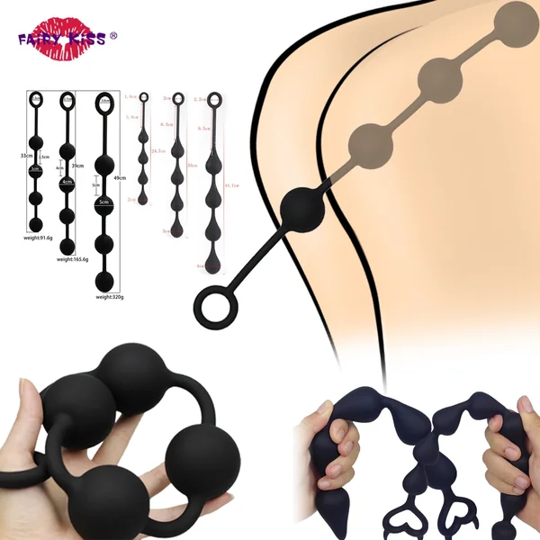 Silicone Big Anal Beads Balls Butt Plug Adults Erotic Sex Toys For Women Anus Masturbator Dilator Expander But Prostate Massager