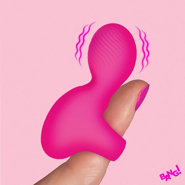 Silicone Finger Vibrator – Pink