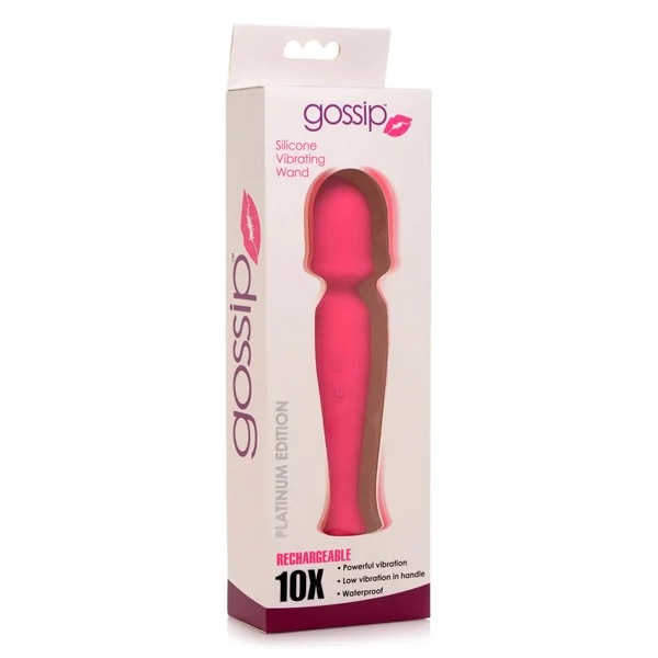 Silicone Wand Massager - Magenta