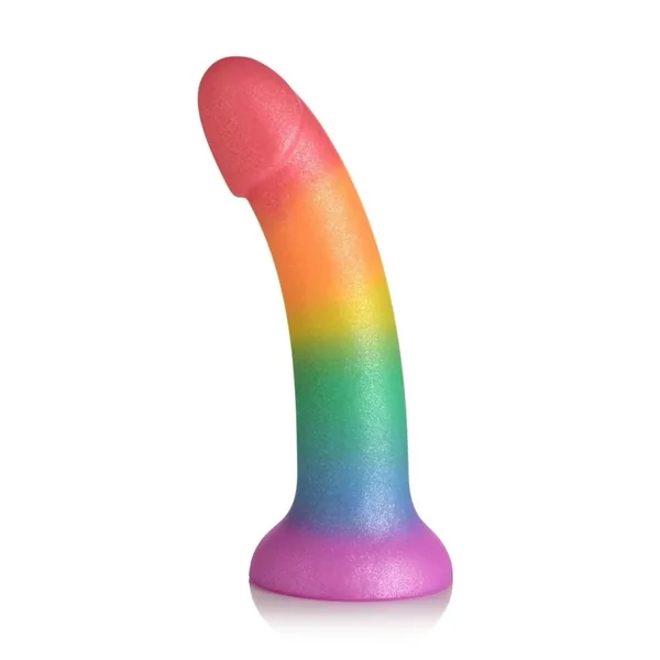 Simply Sweet Phallic Silicone Rainbow Dildo