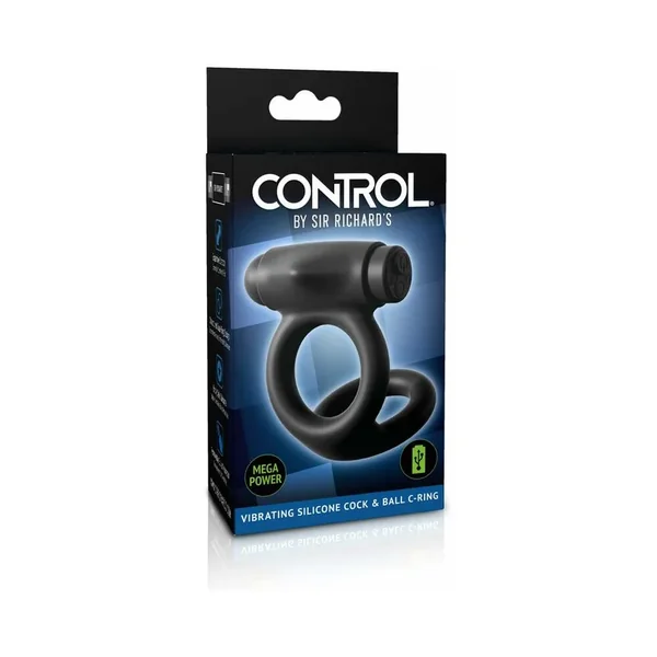 Sir Richard’s Control Vibrating Silicone Cock & Ball C-Ring