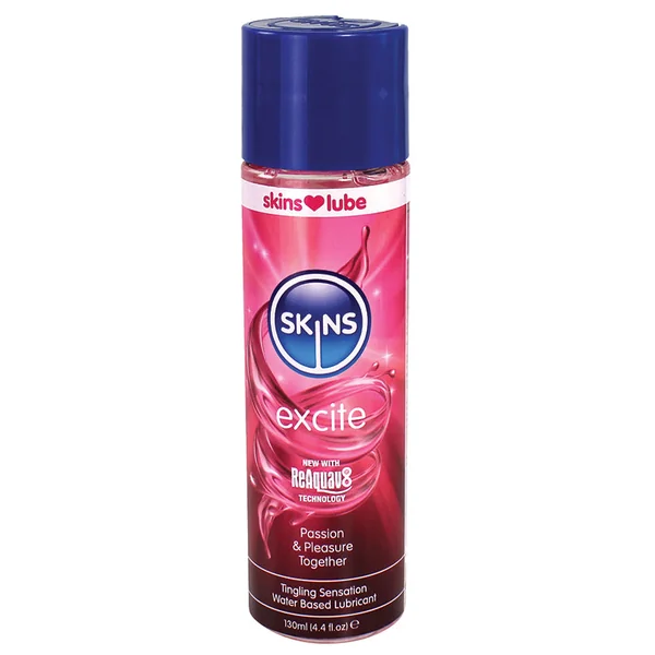 Skins Excite Tingling Water Based Lubricant - 4.4oz