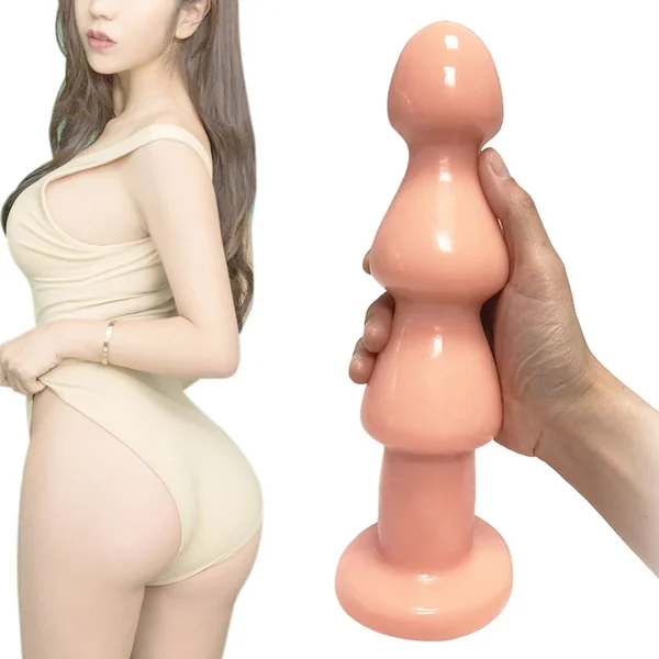 Slim Anal Dildo Butt Plug - Silicone Anal Beads Prostate Massage Stimulator