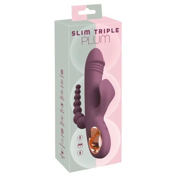 Slim Triple Plum Vibrator by You2Toys