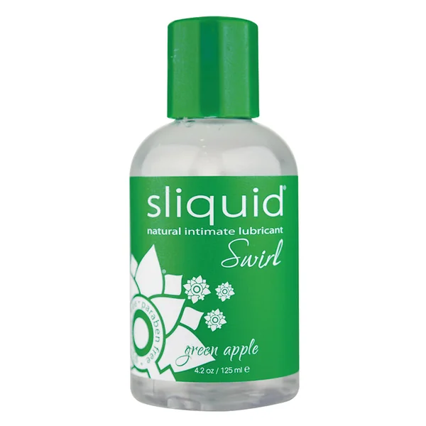 Sliquid Naturals Swirl Intimate Lubricant - Green Apple 4.2oz