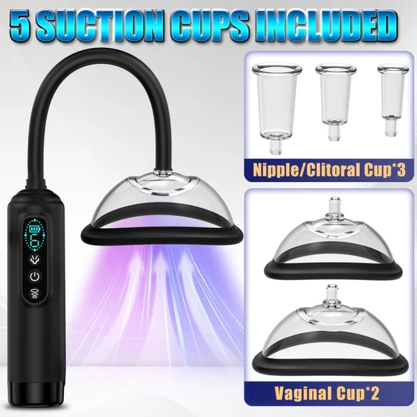 Smart Silicone Suction Vagina Pump - Multi-Frequency Female Masturbation Massager