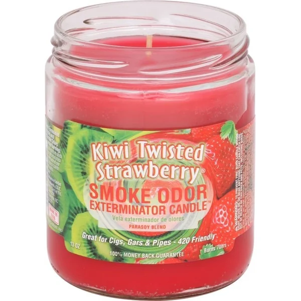 Smoke Odor Candle Kiwi Twisted Strawberry 13OZ