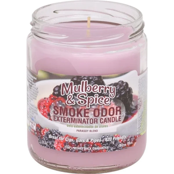 Smoke Odor Candle Mulberry Spice 13OZ