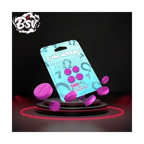 Smurphs Premium Kratom Alkaloids 4ct Kiwi Dragon Berry 100mg